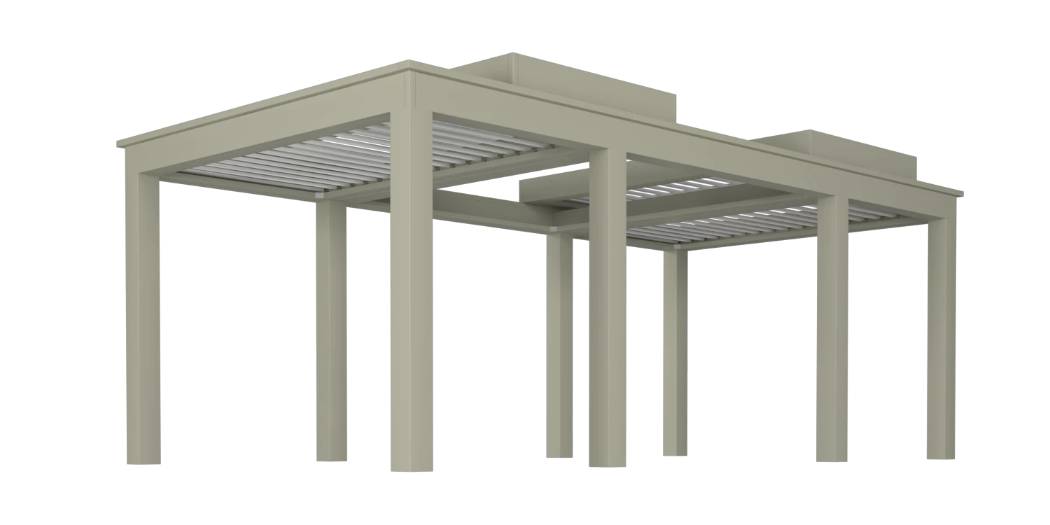 Pergola Pivot 6 Slide – Adobe White products pergola-x pivot-6-slide pergola-pivot-6-slide-adobe-white  