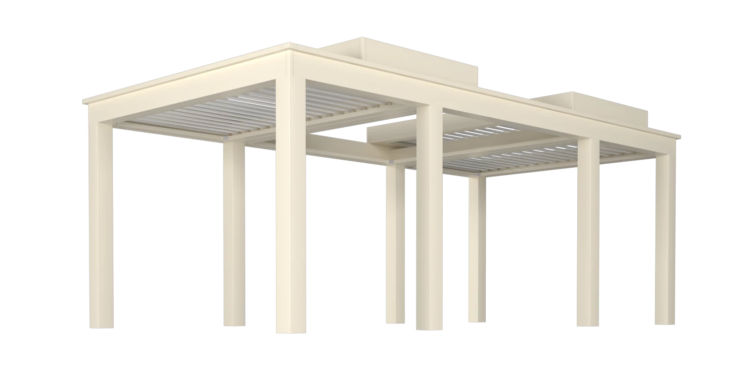 Pergola Pivot 6 Slide – Beige White products pergola-x pivot-6-slide pergola-pivot-6-slide-beige-white  