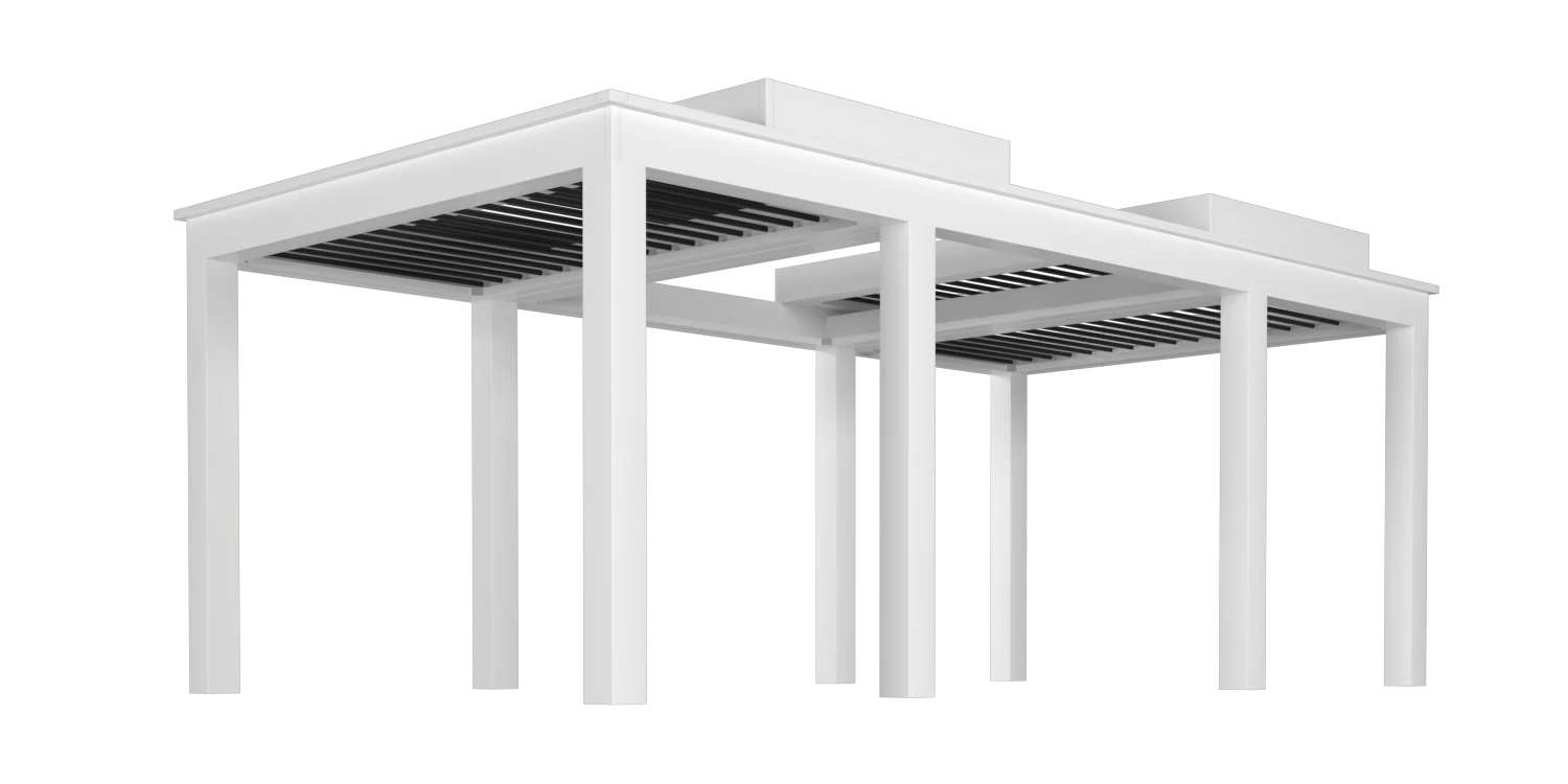 Pergola Pivot 6 Slide – White Black products pergola-x pivot-6-slide   