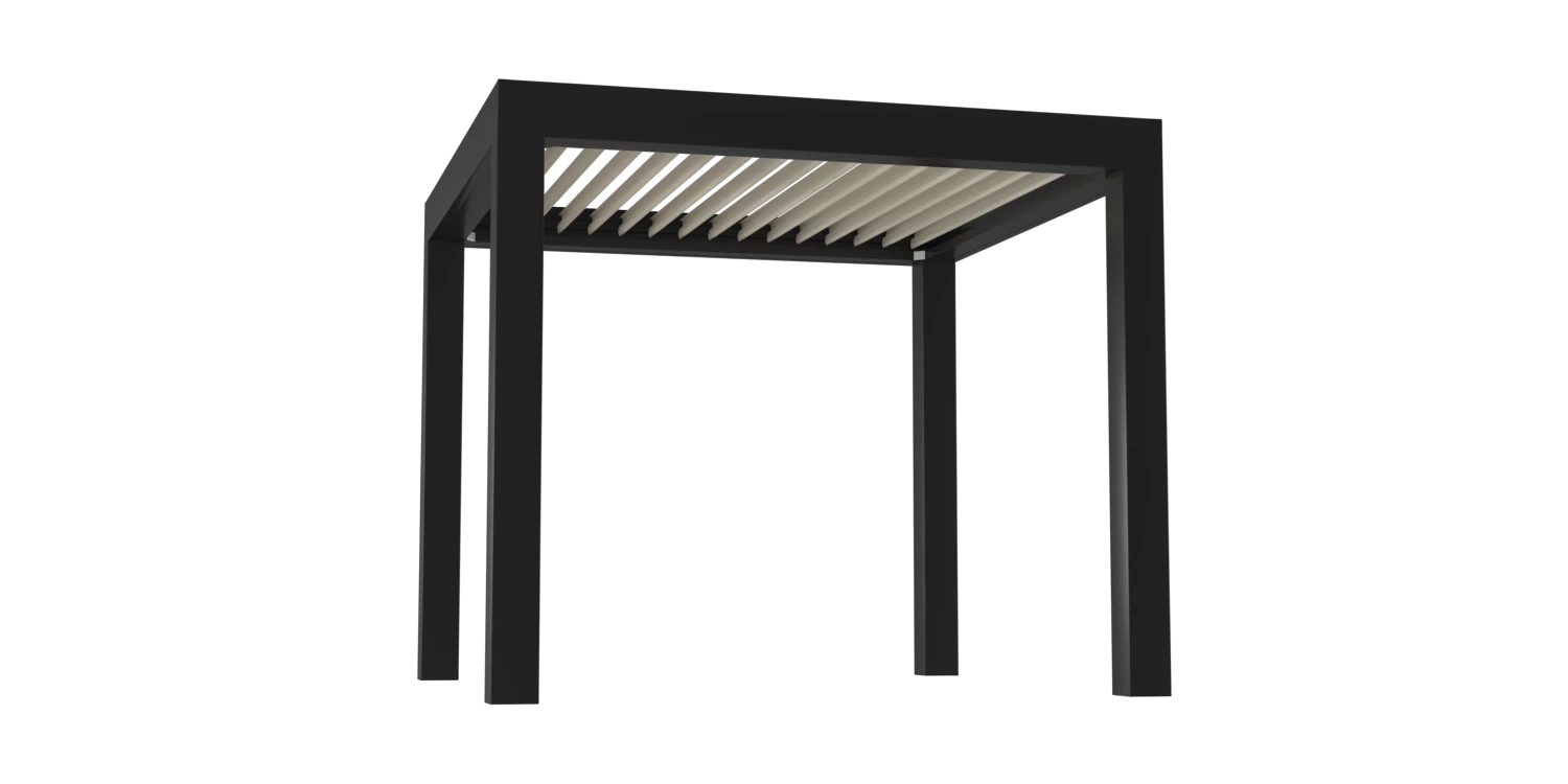 Pergola Pivot 6 XL – Black Beige products pergola-x pivot-6-xl pergola-pivot-6-xl-black-beige  